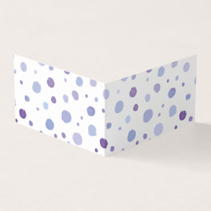handgeschilderde polka stippen kaart