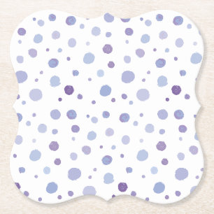 handgeschilderde polka stippen kartonnen onderzetters