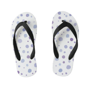 handgeschilderde polka stippen kinder teenslippers
