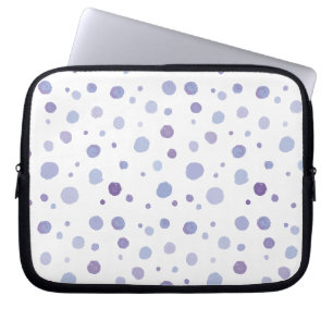 handgeschilderde polka stippen laptop sleeve
