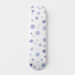 handgeschilderde polka stippen skateboard