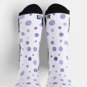 handgeschilderde polka stippen sokken