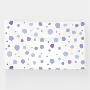 handgeschilderde polka stippen spandoek