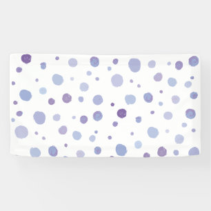 handgeschilderde polka stippen spandoek