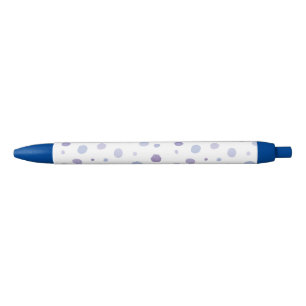 handgeschilderde polka stippen zwarte inkt pen