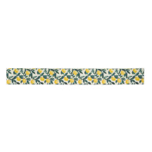 Handgeschilderde stijl Bright Yellow Lemon Pattern