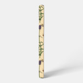 Handgeschilderde waterverf en inktpatroon met lave samsung galaxy hoesje (Linkerkant)