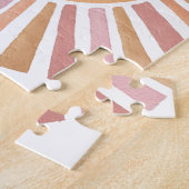 Handgeschilderde Waterverf Retro Zon Jigsaw Puzzel (Zijkant)