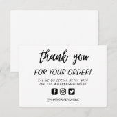 Handgeschreven Aangepast Hartelijk dank voor mediu (Voorkant / Achterkant)