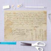 Handgeschreven aanvechtbare brief tissuepapier (Craft)