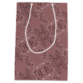 Handgeschreven "Bedankt" Heart Patroon Medium Cadeauzakje (Achterkant)