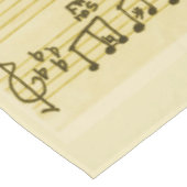 Handgeschreven Bladmuziek Liednoten Antiek Ivoor Tafelkleed (Gekanteld)