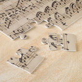 Handgeschreven  Bladmuziek Puzzel Legpuzzel (Zijkant)
