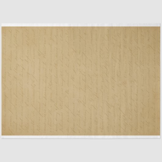 handgeschreven brief op oud papier (Voorkant)