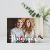 Handgeschreven bruiloft Bedankt kaarten (Staand voorkant)