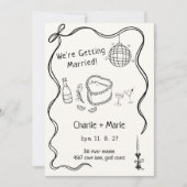 Handgeschreven bruiloft kaart (Voorkant)