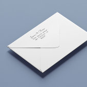 Handgeschreven bruiloft | Stempel retouradres