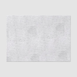 Handgeschreven cursieve brief tissuepapier