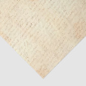 Handgeschreven cursieve brief tissuepapier (Detail)