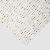 Handgeschreven cursieve brief tissuepapier (Detail)