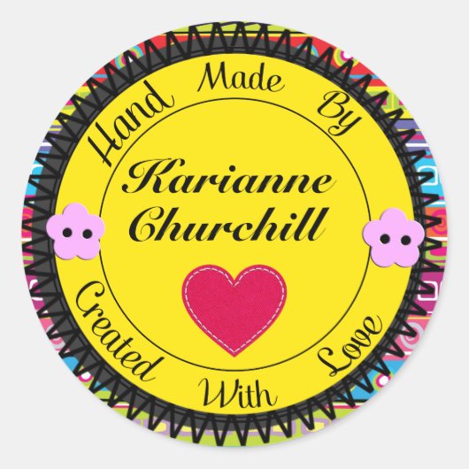 Handgeschreven door Sticker - SRF (Voorkant)