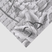  handgeschreven Floral Tissuepapier (Detail)