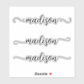 Handgeschreven fonogramkalligrafie sticker (Vel)