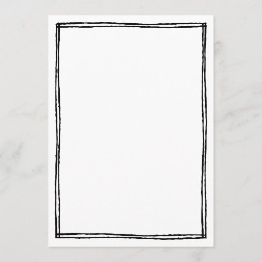 Handgeschreven Frans Huwelijks Tafelmenu  Menu (Achterkant)