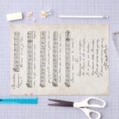  Handgeschreven Frans Twinkle Little Star Tissuepapier (Craft)