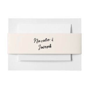 handgeschreven Funky Unique Modern Wedding Uitnodigingen Wikkel