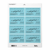 Handgeschreven Funny Chicken Egg Carton Label (Full Sheet)