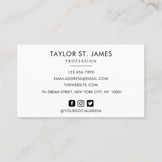 Handgeschreven Handtekening Aangepaste Bourgogne Visitekaartje (Achterkant)