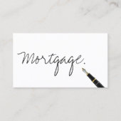 Handgeschreven Hypotheekagent Visitekaartje (Voorkant)