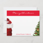 Handgeschreven Kerst Tekst Monogram Sjabloon (Achterkant)