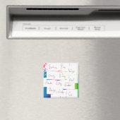 Handgeschreven kleurrijke positieve Inspirerend wo Magneet (Insitu (Vaatwasser))