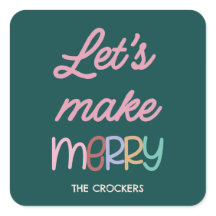 Handgeschreven Laten we vrolijk zijn