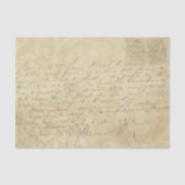  handgeschreven letter script decoupage tissuepapier (Voorkant)