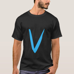 Handgeschreven letter V van het alfabet T-shirt