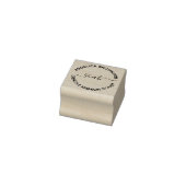 Handgeschreven lettertype hart rubberstempel (Stempel)