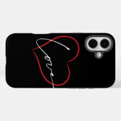 handgeschreven liefdesposter Case-Mate iPhone case (Achterkant (horizontaal))