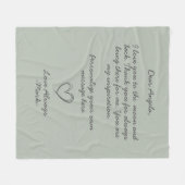 Handgeschreven Love Letter of Message Fleece Deken (Voorkant (Horizontaal))