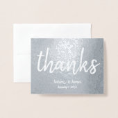 Handgeschreven Marker Stijl Lettertype Huwelijk Be Folie Kaarten (Voorkant met envelop)