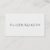 Handgeschreven | Minimalistisch Visitekaartje (Achterkant)