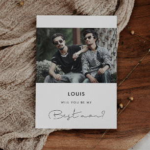 Handgeschreven minimalistisch Wil je mijn beste ma Kaart