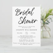 Handgeschreven modern minimalistisch QRCode-Vrijge Kaart (Staand voorkant)