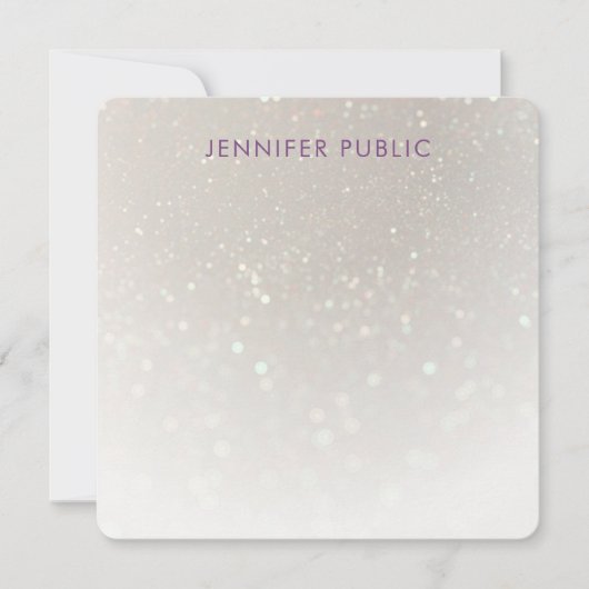 Handgeschreven Monogram Aangepaste persoonlijke Sj Notitiekaartje (Voorkant)