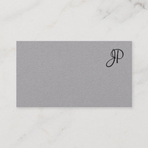 Handgeschreven Monogram Eenvoudige Sjabloon Modern Visitekaartje