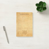 Handgeschreven Monogram Elegante Sjabloon Post-it® Notes (Kantoor)