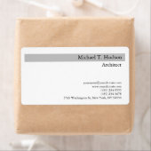 Handgeschreven Monogram Professioneel Eenvoudig Etiket (Insitu)