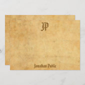 Handgeschreven Monogram Sjabloon Gepersonaliseerd (Voorkant / Achterkant)